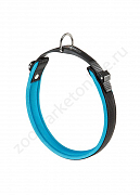 Ошейник Ferplast Ergofluo C25/51 двуслойный нейлоновый голубой 25мм 39-52см (550)