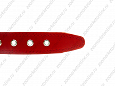 Ошейник Buddy двуслойный кожаный украшенный красный 36мм 47-60см (079)
