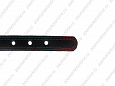 Ошейник Buddy двуслойный кожаный с шипами красный 25мм 39-52см (046)