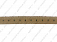Ошейник Buddy двуслойный кожаный со стразами красный 25мм 39-52см (652/2)