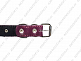 Ошейник Buddy двуслойный кожаный украшеный фиолетовый 25мм 39-52см (050)
