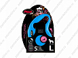 Flexi New Classic L поводок-рулетка для собак лента голубая 5м 50кг 