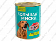 Консервированный корм для собак серии Большая миска с ягненком и рисом «ЯГНЕНОК С РИСОМ» 970г