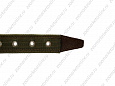 Ошейник Buddy комбинированный кожа+брезент коричневый 20мм 47-60см (088/1)