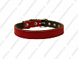 Ошейник Buddy комбинированный кожа+брезент красный 20мм 32-40см (028/2)