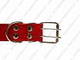 Ошейник Buddy комбинированный кожа+брезент красный 45мм 53-70см (115/2)