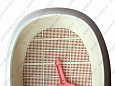 Туалет для кошек с бортиком, решеткой + совок (розовый) 50х38х20см