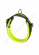 Ошейник Ferplast Ergofluo C25/60 двуслойный нейлоновый желтый 25мм 52-60см (001)