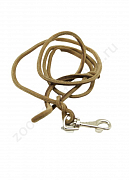 Поводок Buddy однослойный кожаный шнур коричневый 5мм 3м (710)