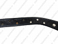 Ошейник Buddy двуслойный кожаный шипованный черный 35мм 46-59см (190)