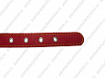 Ошейник Buddy двуслойный кожаный украшенный красный 25мм 40-53см (625/1)