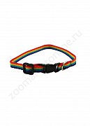 Ошейник Buddy полипропиленовый радуга 10мм 23-44см 087/429