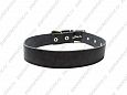 Ошейник Buddy однослойный кожаный неукрашенный черный 36мм 47-60см (056)