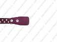 Ошейник Buddy однослойный кожаный клепаный фиолетовый 25мм 40-54см (621)