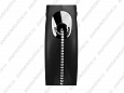 Flexi New Classic XS поводок-рулетка для собак черная лента 3м 12кг