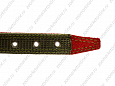 Ошейник Buddy комбинированный кожа+брезент красный 25мм 39-52см (053/2)