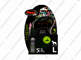 Flexi Black Design L поводок-рулетка для собак розовая лента 5м 50кг
