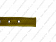 Ошейник Buddy комбинированный кожа+брезент белый 25мм 39-52см (053/5)