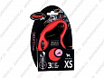 Flexi New Classic XS поводок-рулетка для собак красный трос 3м 8кг