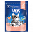 Brit Premium Cat Sterilised Salmon & Chicken сухой корм для стерилиз.кошек, с лососем и курицей 400г