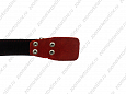 Ошейник Buddy двуслойный кожаный украшенный черный 36мм 49-61см (635)