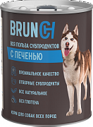 Корм консервированный для собак BRUNCH с печенью, 850 г