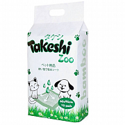 Пеленки для животных Takeshi ZOO впитывающие бамбуковые 60*90см 10шт