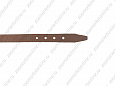 Ошейник Buddy двуслойный кожаный коричневый 20мм 32-40см (021)
