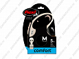 Flexi New Comfort M поводок-рулетка для собак серая/черная лента 5м 25кг