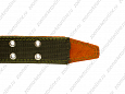 Ошейник Buddy комбинированный кожа+брезент оранжевый 45мм 53-70см (115/4)