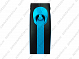 Flexi New Neon S поводок-рулетка для собак синий трос 5м 15кг 2039