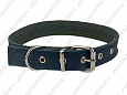 Ошейник Buddy комбинированный кожа+брезент черный 25мм 39-52см (053)