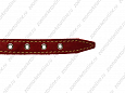 Ошейник Buddy двуслойный кожаный со стразами красный 20мм 32-40см (651/2)