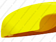 Миска пластмассовая для кошек Комфорт B2-UB-L (желтая) 0,23л 