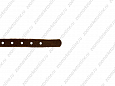 Ошейник Buddy двуслойный кожаный с блочкой фиолетовый 14мм 27-33см (007/5)