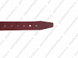 Ошейник Buddy однослойный кожаный с шипами красный 36мм 47-60см (062)