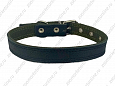 Ошейник Buddy комбинированный кожа+брезент черный 25мм 39-52см (053)