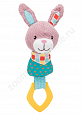 Игрушка для собак Trixie junior кролик с кольцом ткань/полиэстер 23см 36172