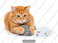 Игрушка для кошек мышь механическая малая 2 шт