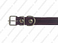 Ошейник Buddy комбинированный кожа+брезент фиолетовый 25мм 39-52см (053/6)