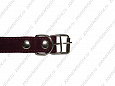 Ошейник Buddy однослойный кожаный с блочкой фиолетовый 25мм 39-52см (032/5)