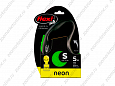 Flexi New Neon S поводок-рулетка для собак зеленый трос 5м 15кг 2015