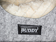 ЛЕЖАНКА-ДОМИК "BUDDY" МОРДОЧКА ВОЙЛОК СВЕТЛО-СЕРЫЙ ПОДУШКА МЕХ XS 35x40x35см 940