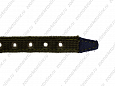 Ошейник Buddy комбинированный кожа+брезент синий 20мм 32-40см (028/3)