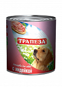 Трапеза консервы для собак (индейка) 750г 5812