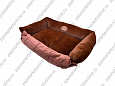 ЛЕЖАК-КОВРИК "BUDDY" С БОРТИКОМ МЕХ, КОРИЧНЕВЫЙ L 75(65)x95x20см 559