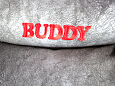 Лежанка для животных Buddy S велюровая серая 72х53х23см