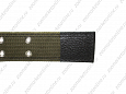 Ошейник Buddy комбинированный кожа+брезент черный 45мм 53-70см (115)