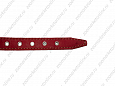 Ошейник Buddy двуслойный кожаный украшенный красный 20мм 32-40см (615/1)
