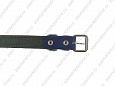 Ошейник Buddy комбинированный кожа+брезент синий 25мм 39-52см (053/3)